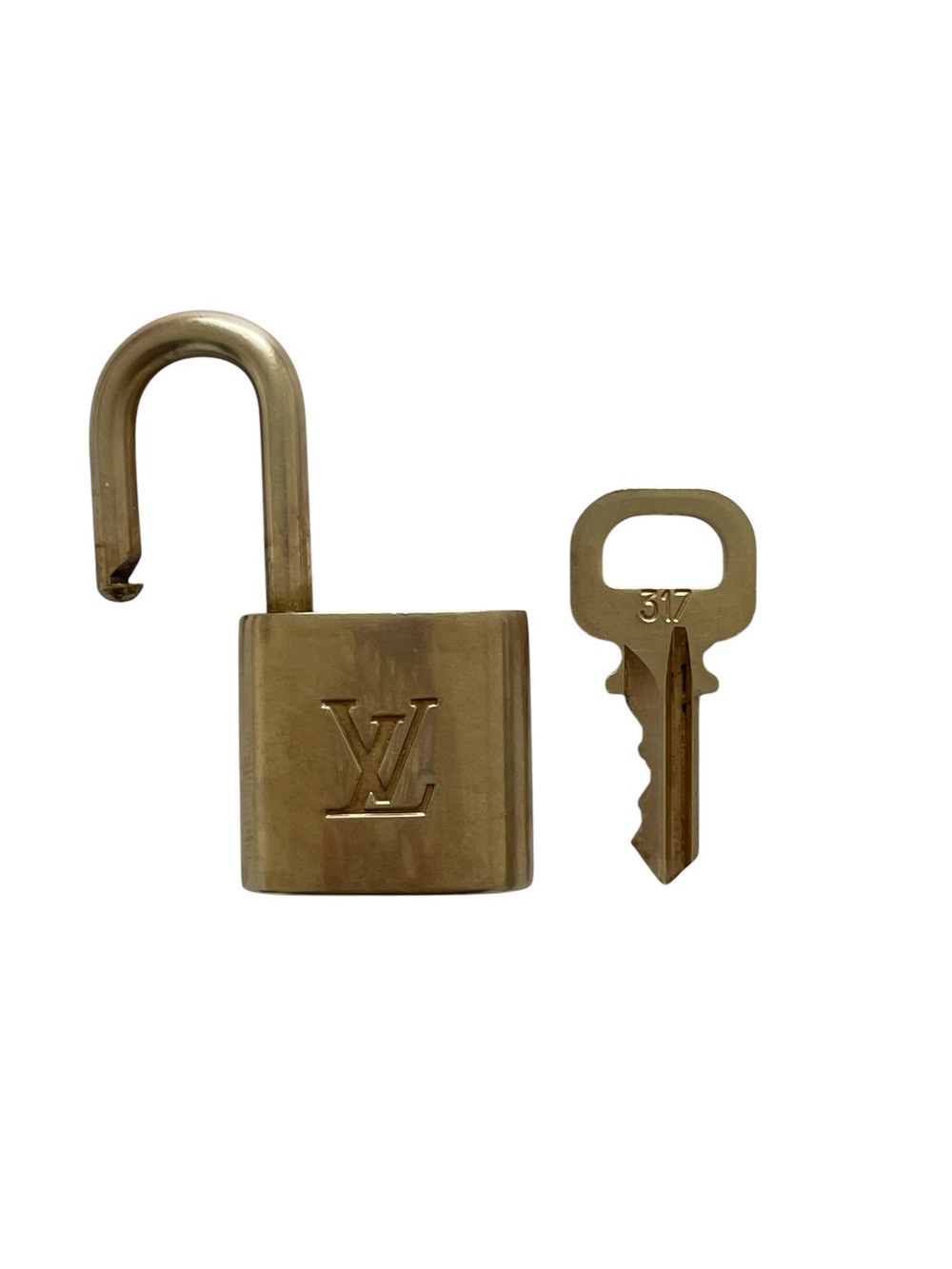 Louis Vuitton Brass Padlock & Key #317 - Picture 2 of 6